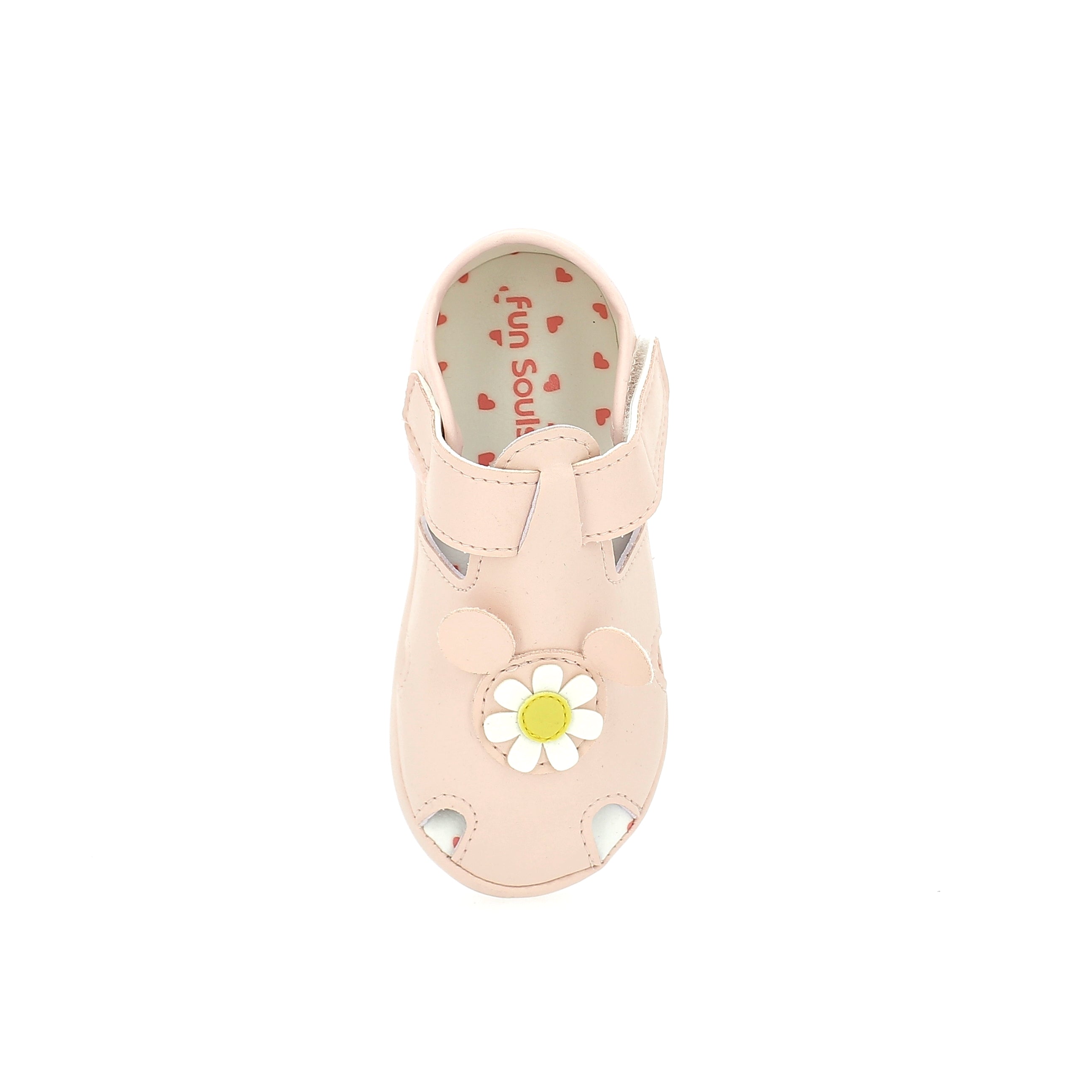 Fun Souls Girls Boat Sandals L Pink