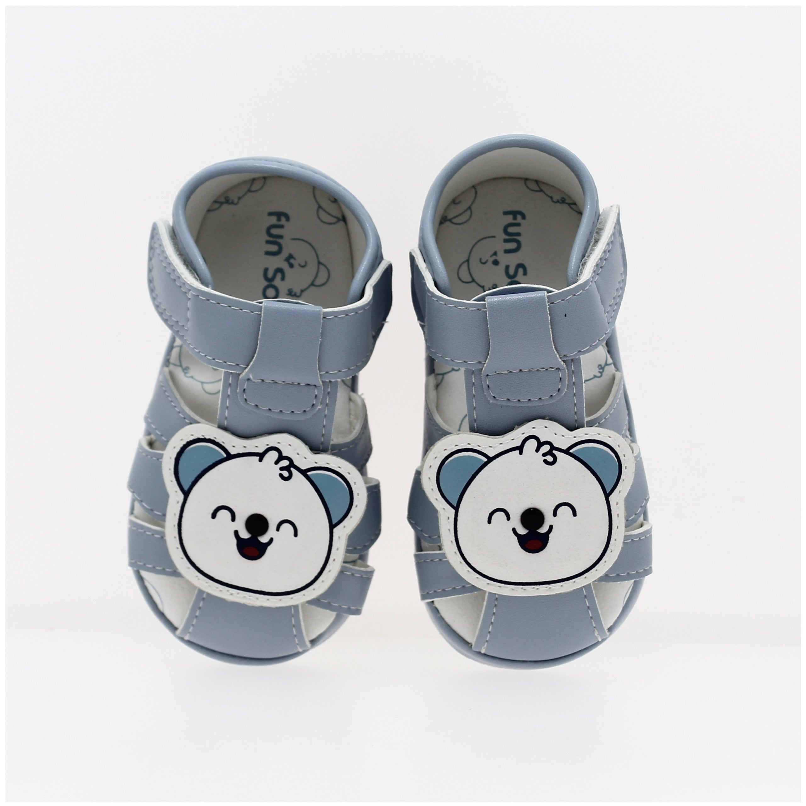 Fun Souls Girls Casual Boat Sandals L Blue