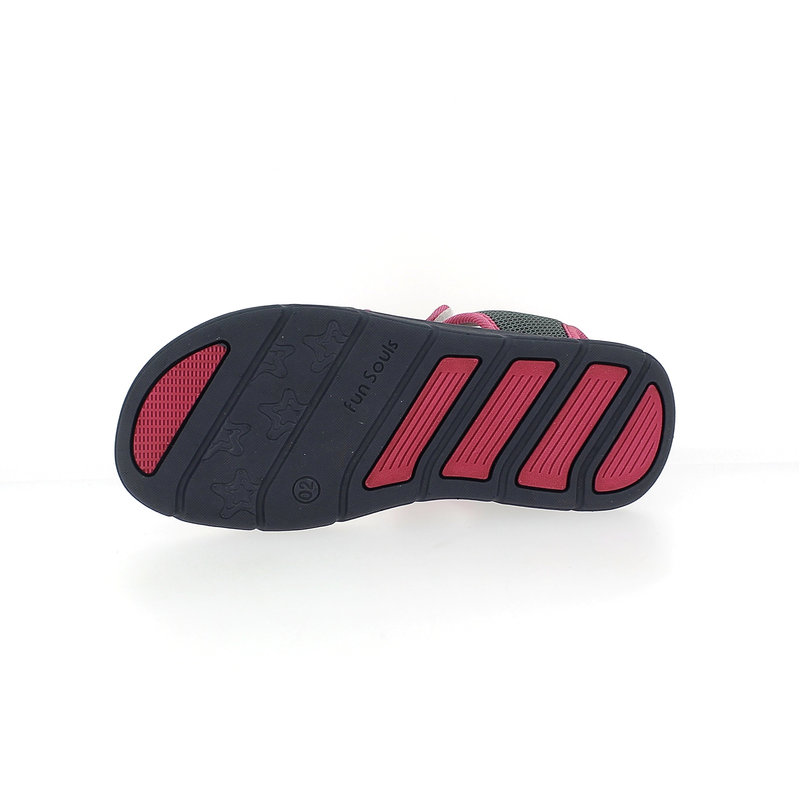 Fun Souls Girls Slides Sandals Pink-Gray