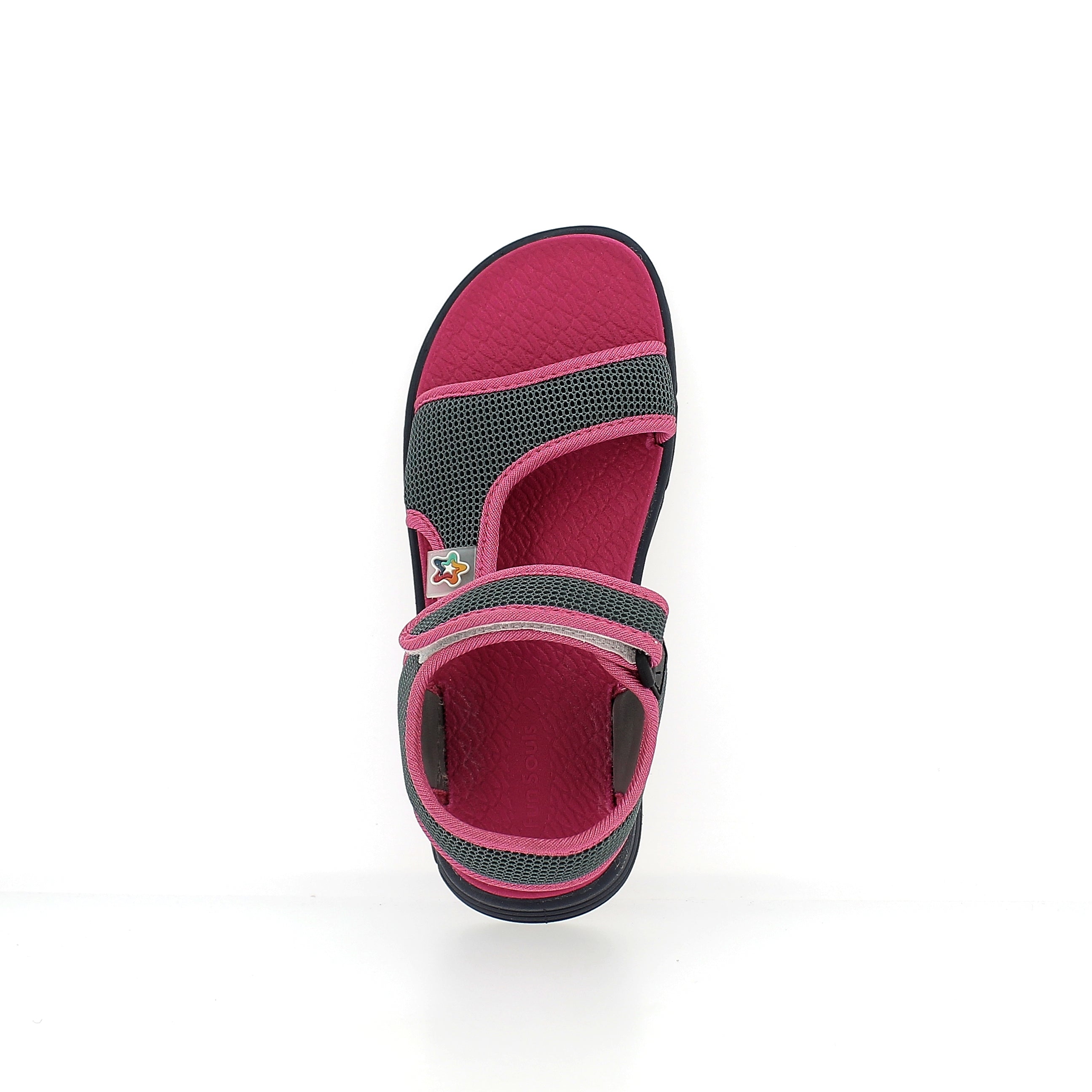 Fun Souls Girls Slides Sandals Pink-Gray