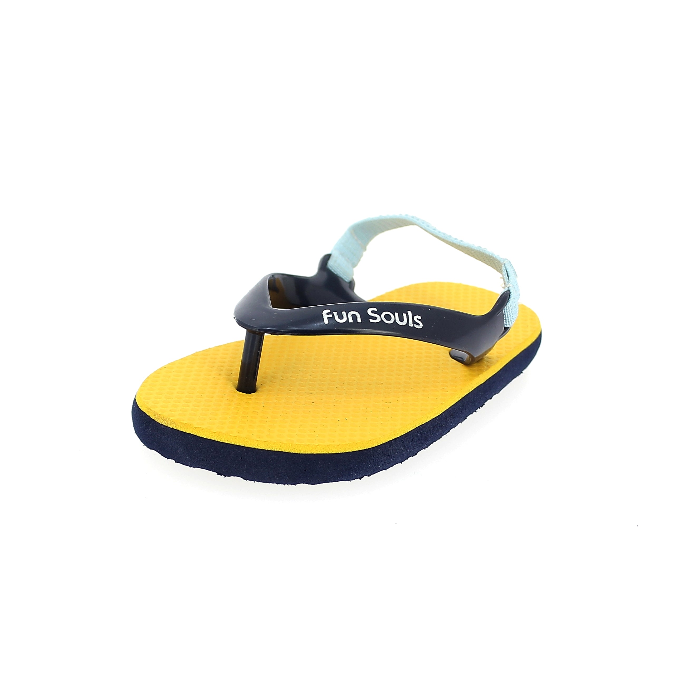 Fun Souls Kids Casual Rounded Slippers Sky Blue, Yellow ,Pink, Dark Blue ,Peach