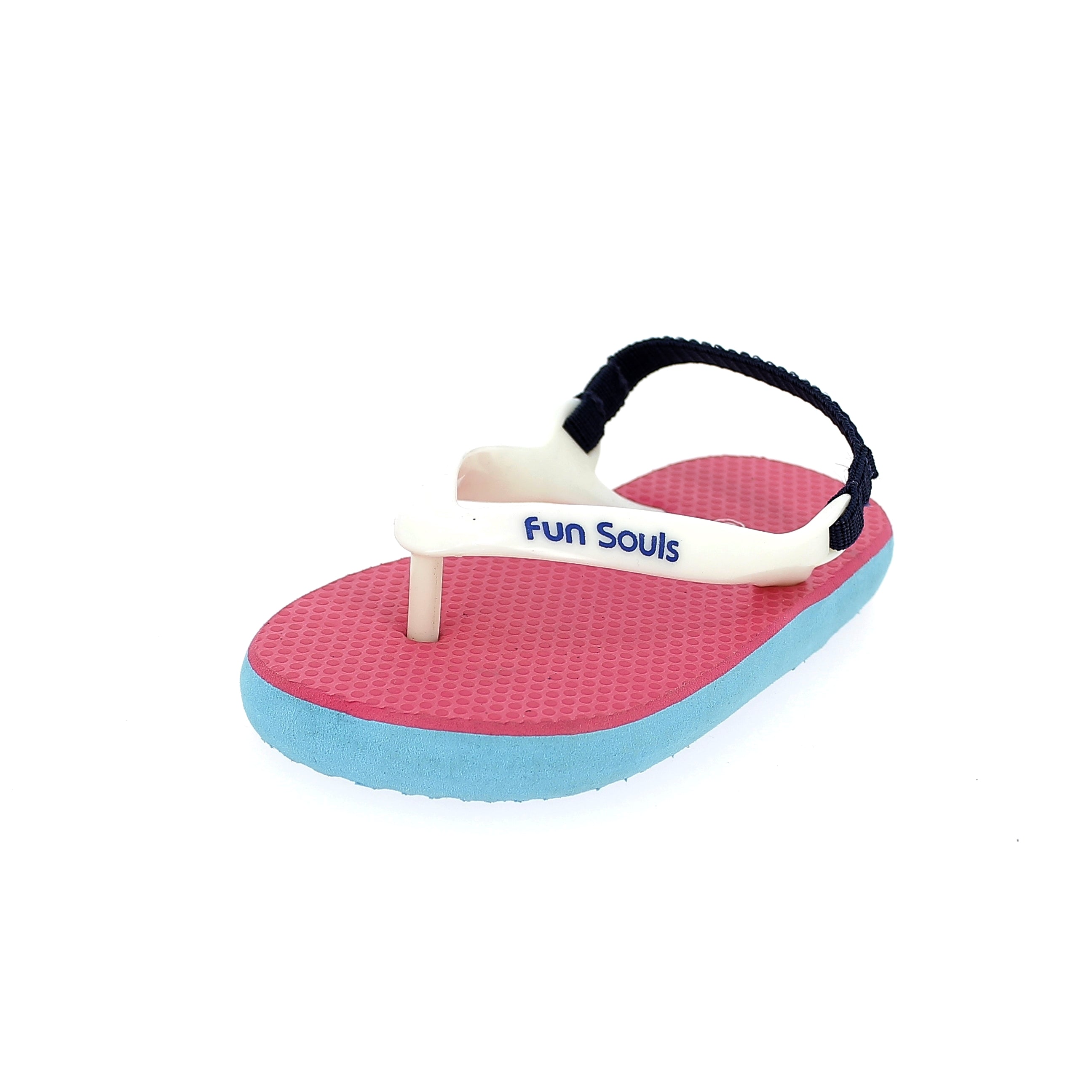 Fun Souls Kids Casual Rounded Slippers Sky Blue, Yellow ,Pink, Dark Blue ,Peach