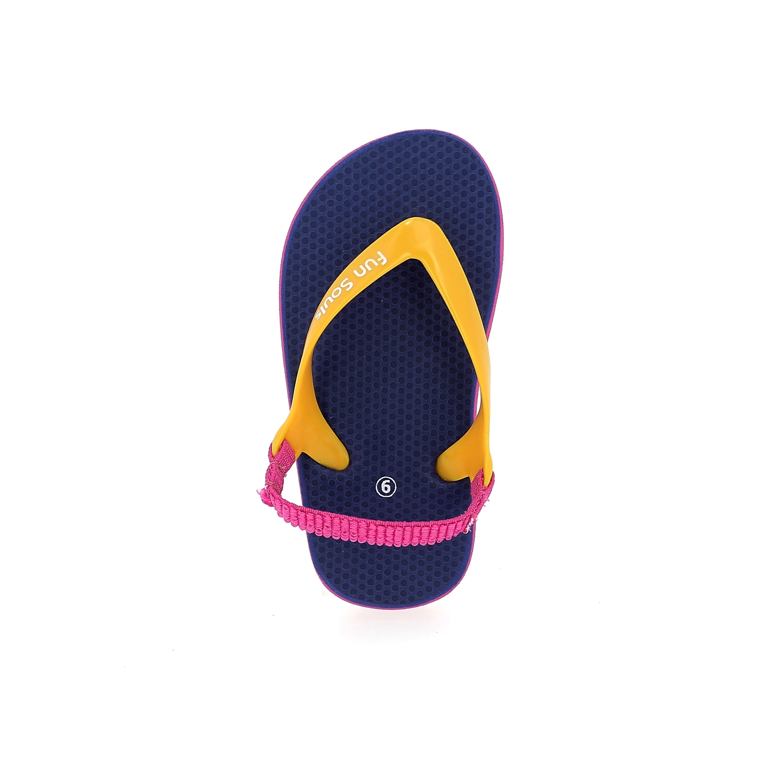 Fun Souls Kids Casual Rounded Slippers Sky Blue, Yellow ,Pink, Dark Blue ,Peach