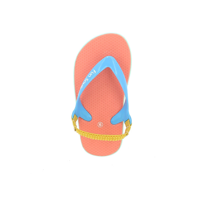 Fun Souls Kids Casual Rounded Slippers Sky Blue, Yellow ,Pink, Dark Blue ,Peach
