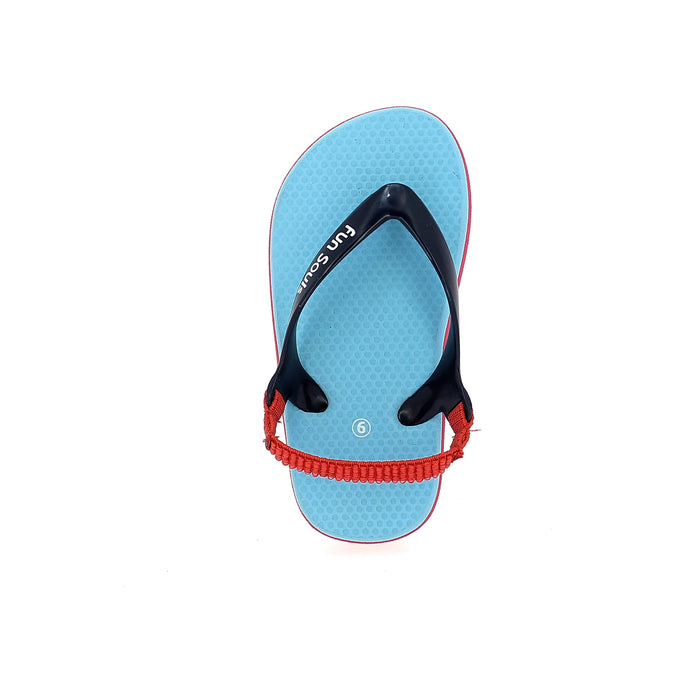 Fun Souls Kids Casual Rounded Slippers Sky Blue, Yellow ,Pink, Dark Blue ,Peach
