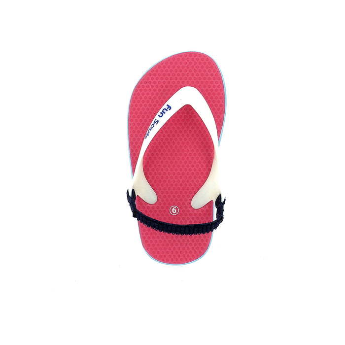 Fun Souls Kids Casual Rounded Slippers Sky Blue, Yellow ,Pink, Dark Blue ,Peach