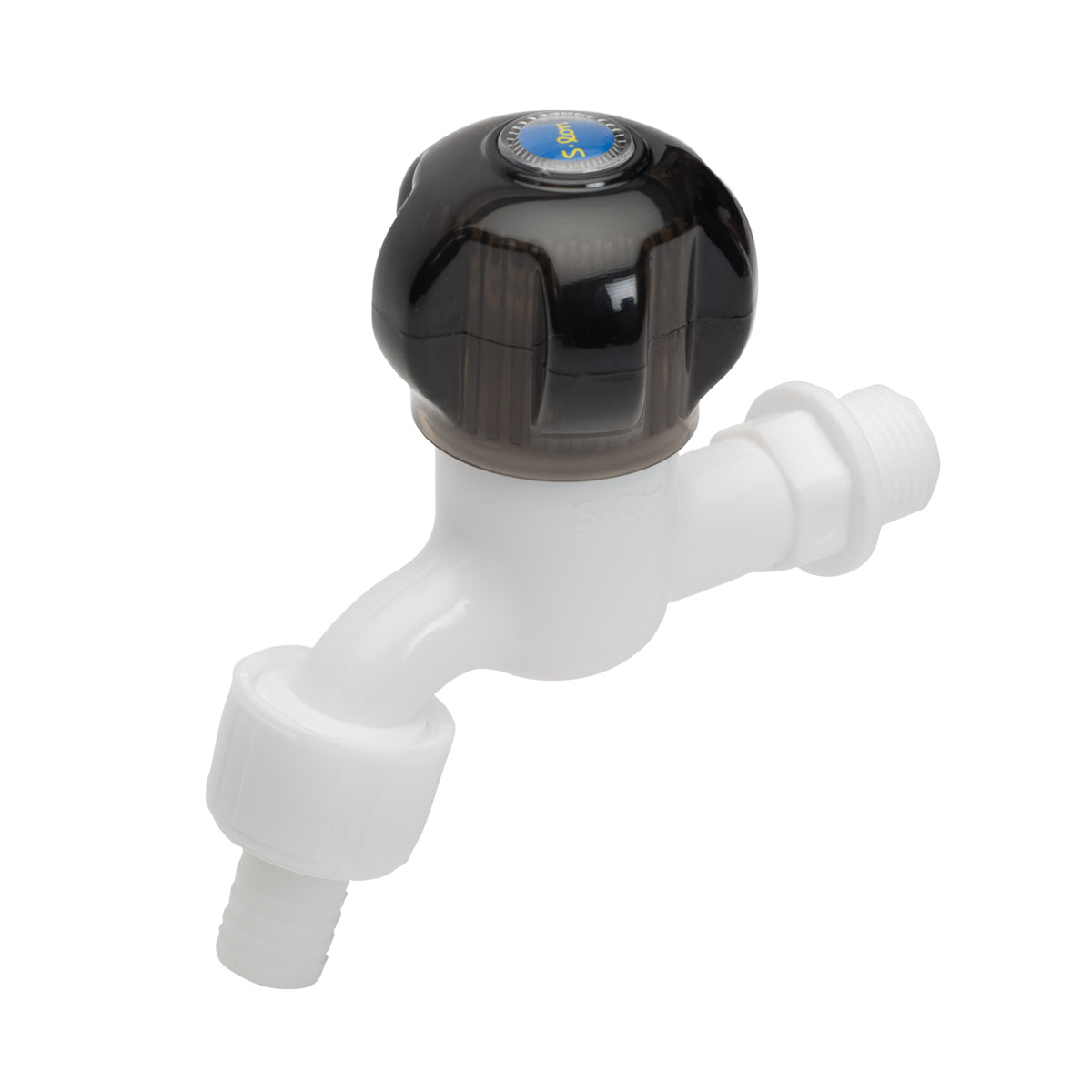 Garden Tap Round Charcoal Handle