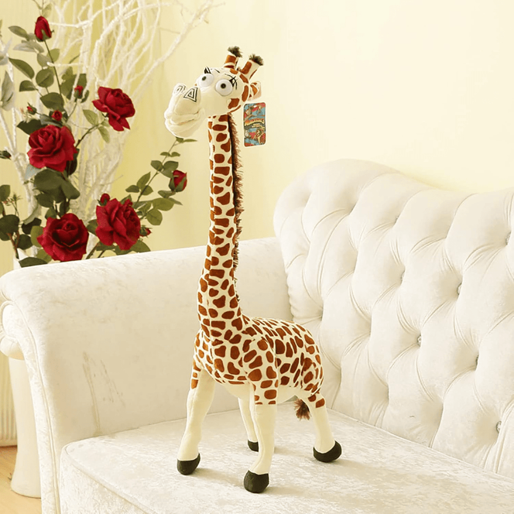 Giraffe Plush Soft Toy in Cartoon Style (65cm)