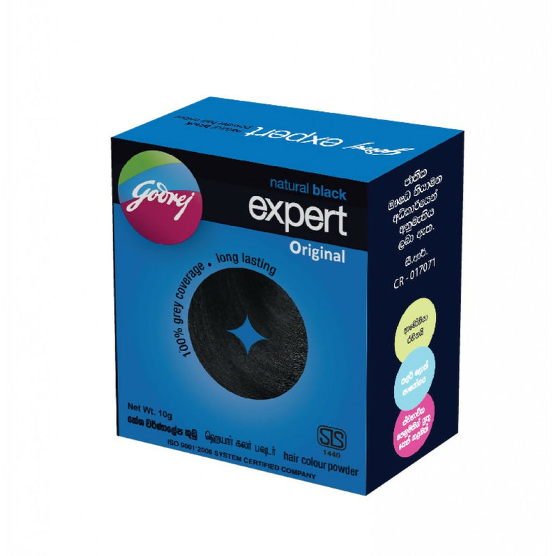 Godrej Expert Powder Hair Colour Natural Black No Ammonia