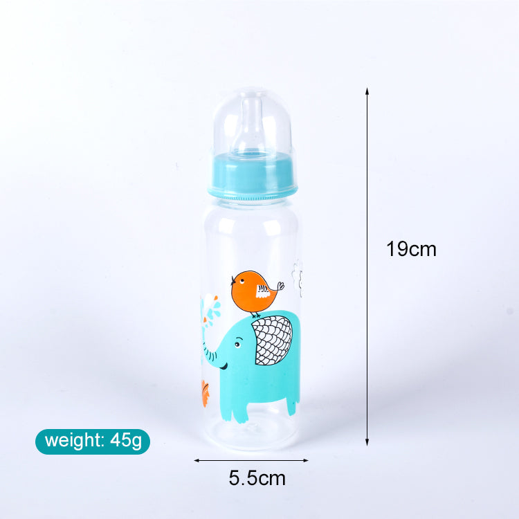 Smile Bear Glass Baby Bottle 250ml (Eco-Friendly, BPA-Free)