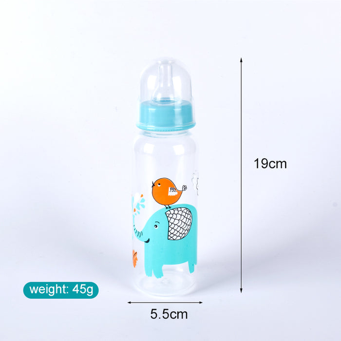 Smile Bear Glass Baby Bottle 250ml (Eco-Friendly, BPA-Free)