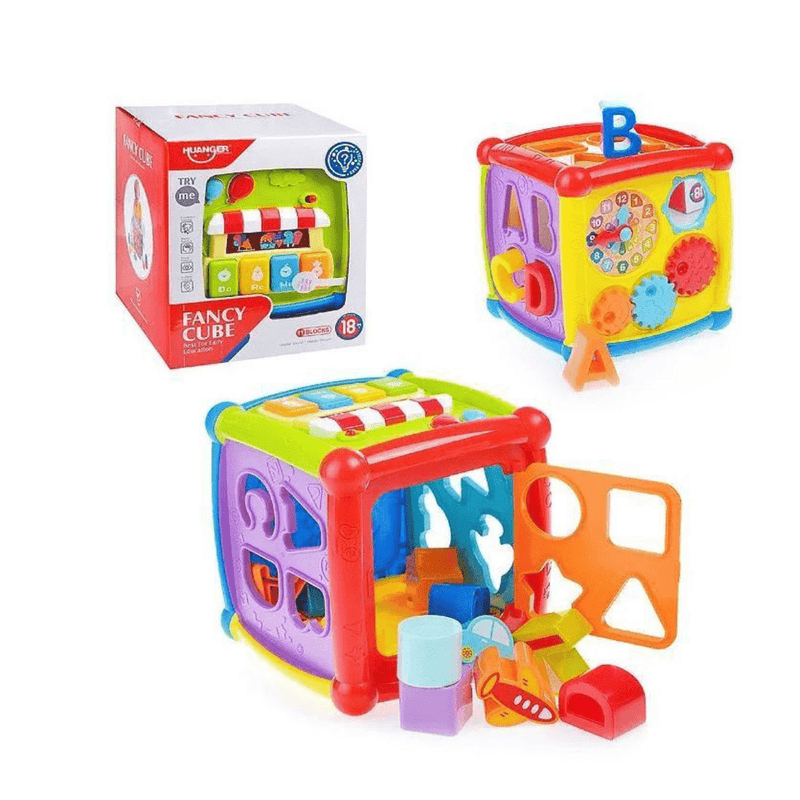 Huanger Fancy Cube (18m+) - Musical Educational Cube for Babies