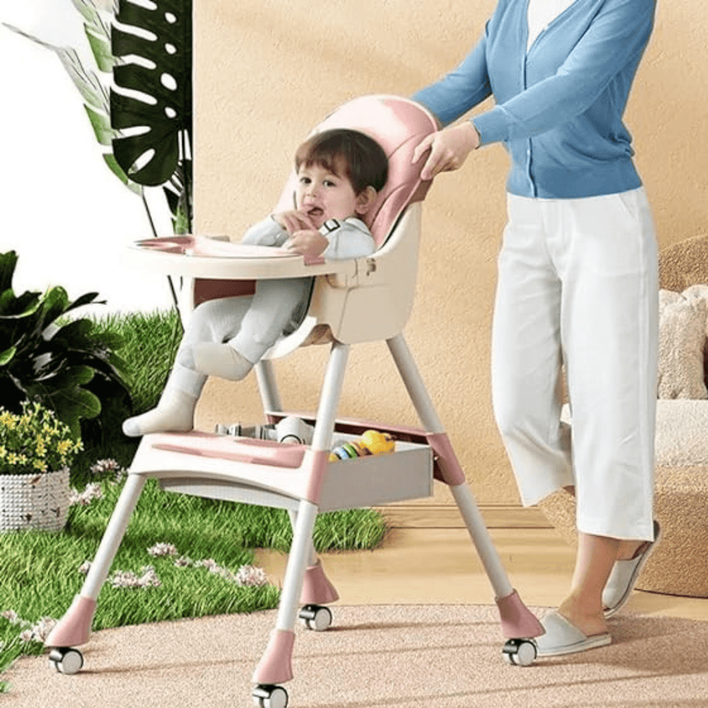 KIDILO 4-in-1 Baby High Chair - Foldable & Reclining