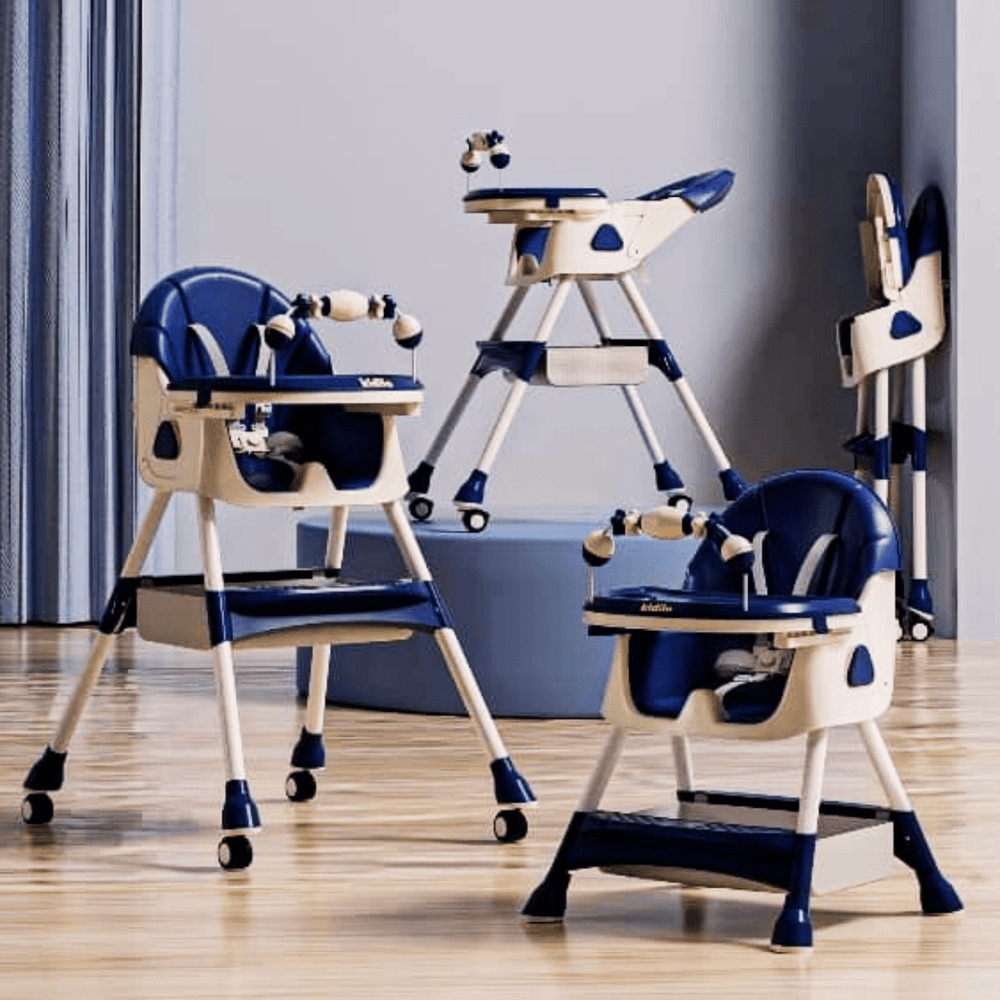 KIDILO 4-in-1 Baby High Chair - Foldable & Reclining