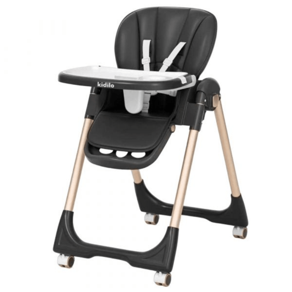 Kidilo Baby High Chair Seat Adjustable & Foldable With Height