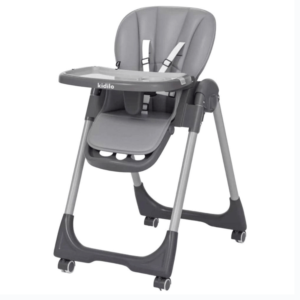 Kidilo Baby High Chair Seat Adjustable & Foldable With Height