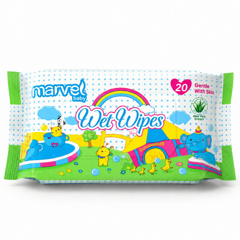 Marvel Baby Wet Wipes – Aloe Vera Extract | 20 Wipes