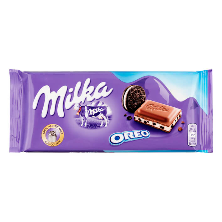 Milka Oreo chocolate bar - 100g