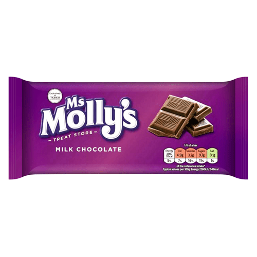 Ms Molly’s Milk Chocolate Bar -  100g