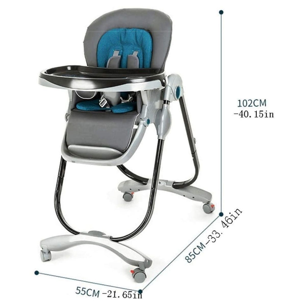Multi Function Baby High Chair with Wheels