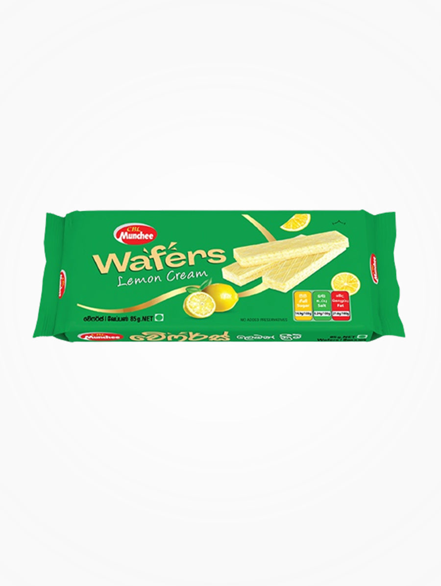 Munchee Wafers Lemon Cream Biscuits