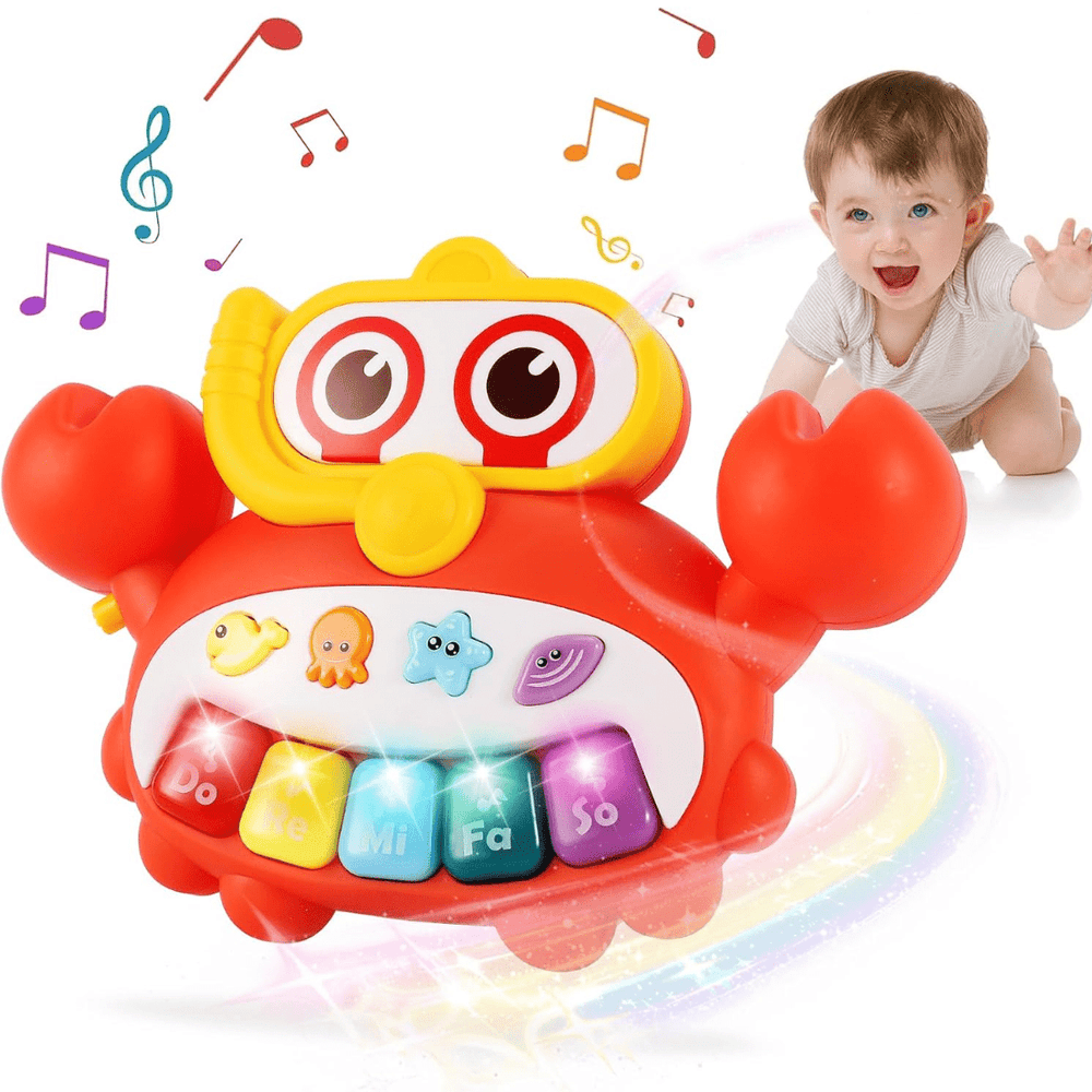 Musical Crab Animal Sounds Toy 18m+
