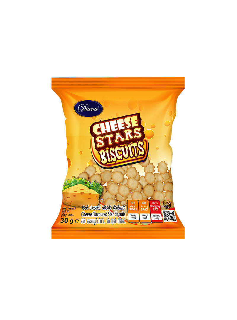 Diana Cheese Stars Biscuits