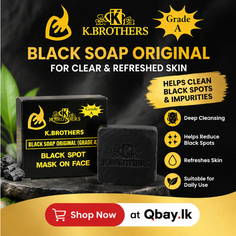K.Brothers Black Soap Original (Grade A) – 50g