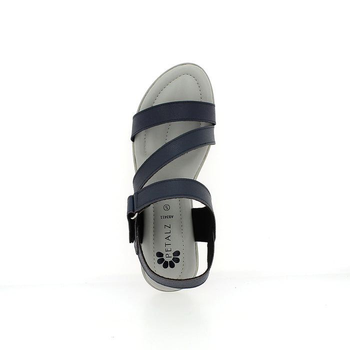 Petalz Women Casual Slide Sandals Blue