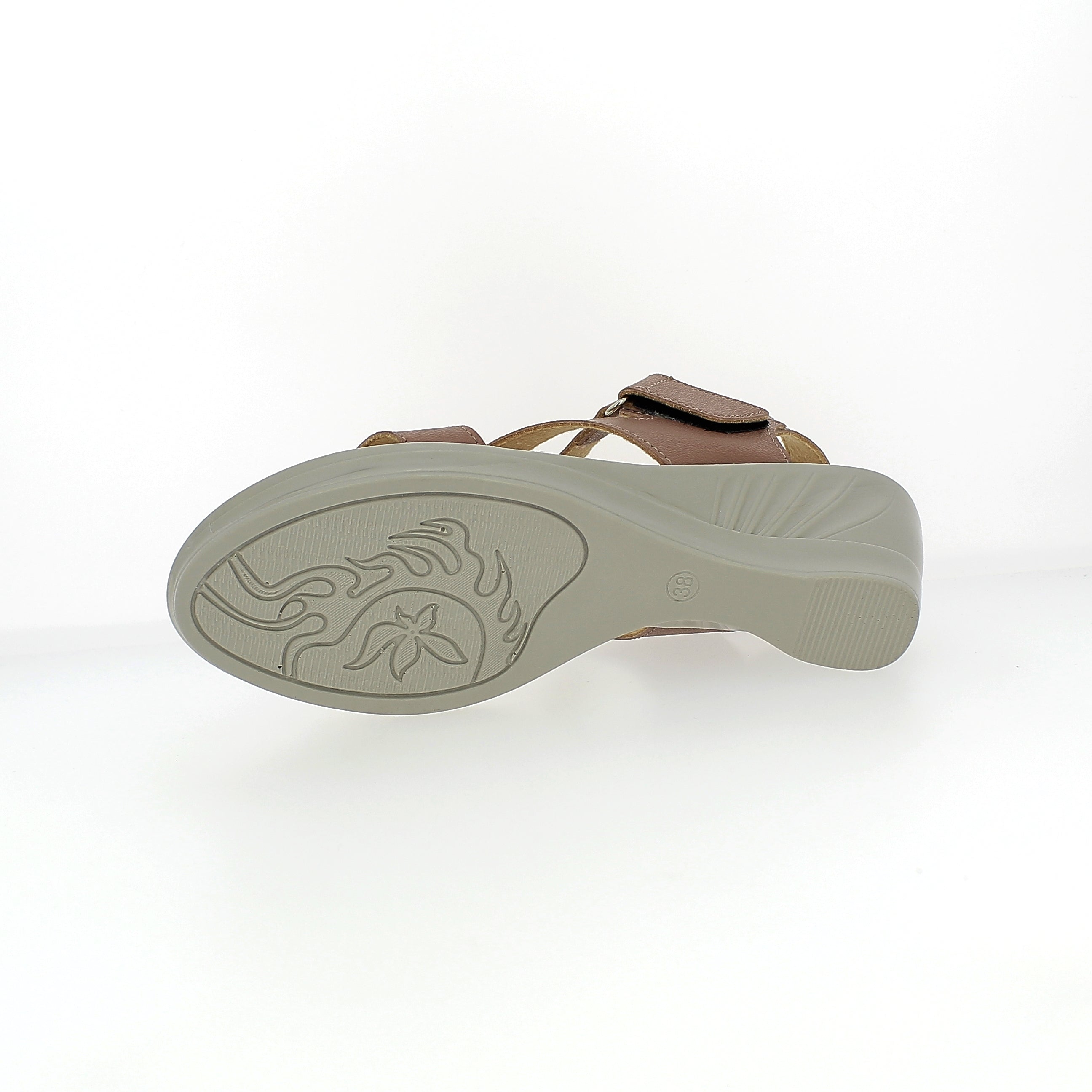 Petalz Women Casual Slide Sandals Brown