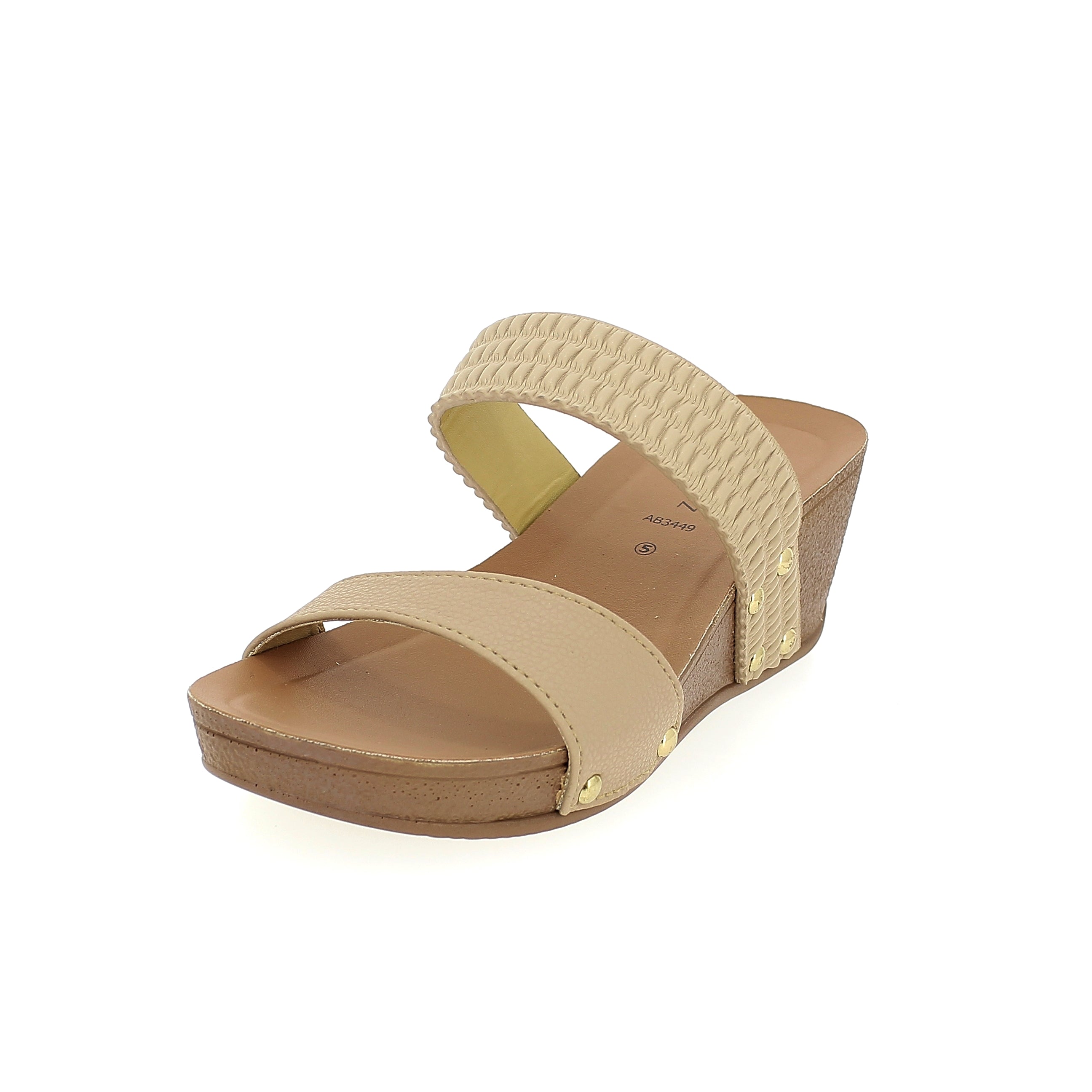 Petalz Women Casual Slip-on Slippers Beige