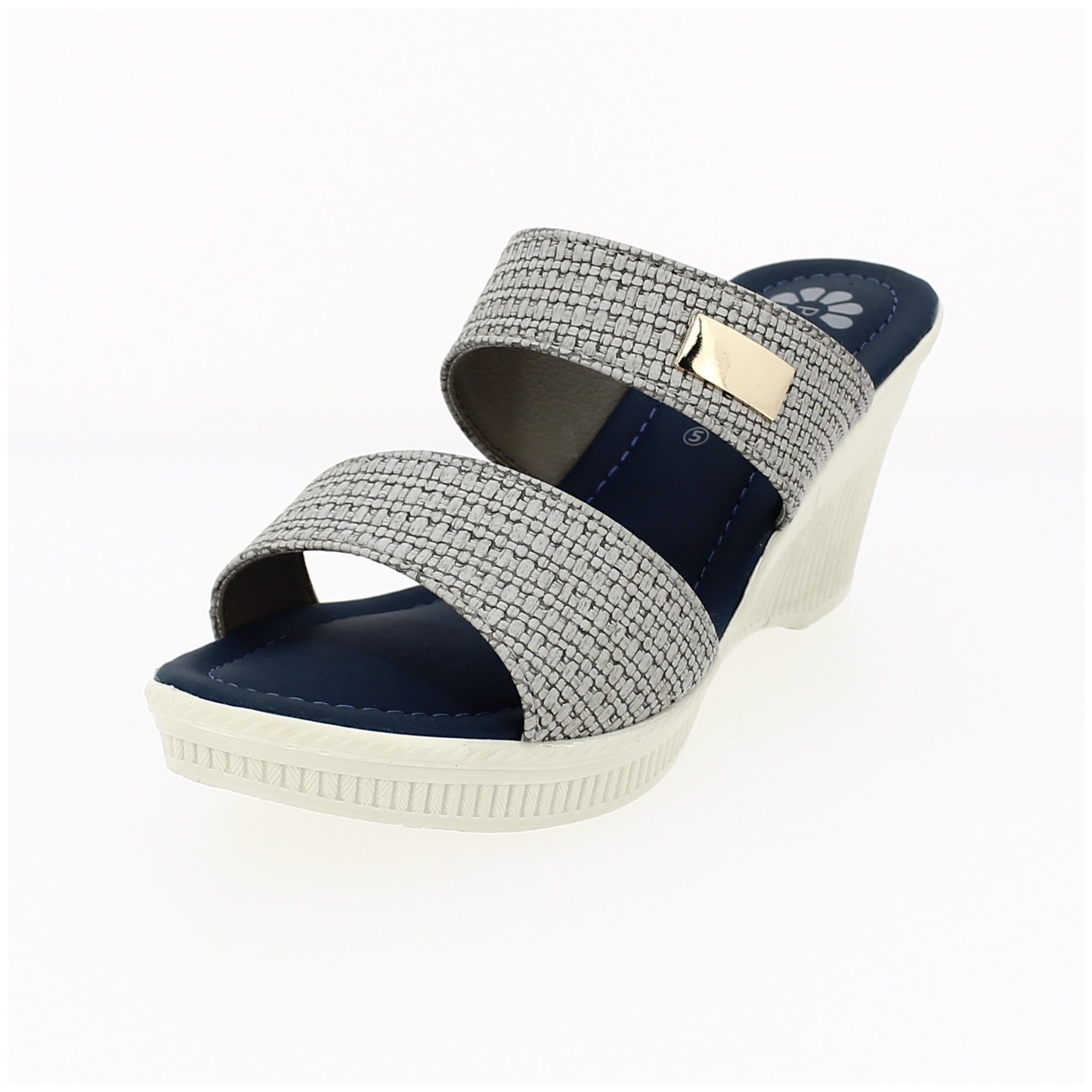 Petalz Women Casual Slip-on Slippers Grey