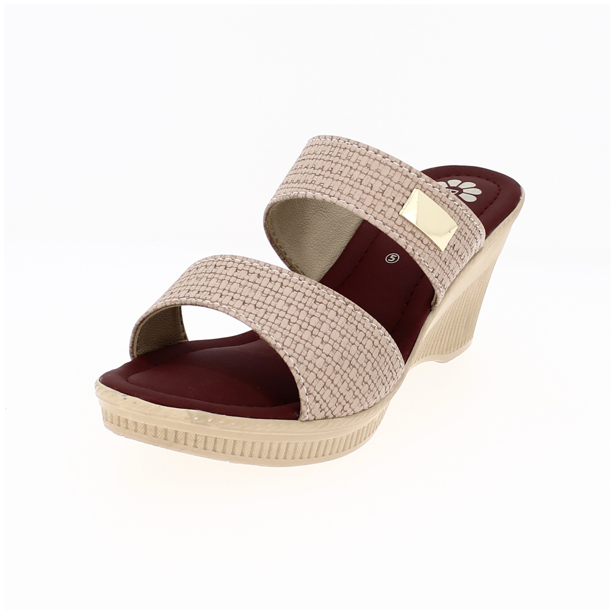 Petalz Women Casual Slip-on Slippers Pink