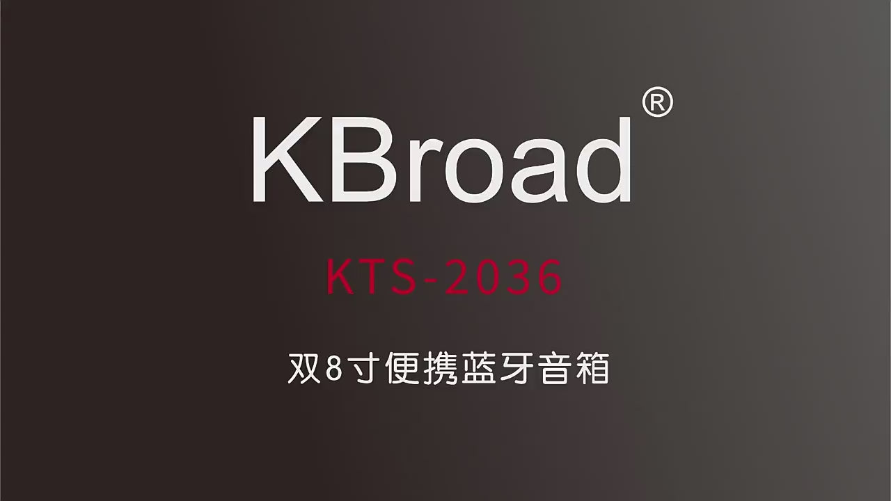 Load video: KBroad KTS- 2036 Wireless Portable Dj Party BT Speakers