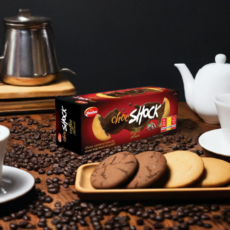 Load video: Munchee Choc Shock Coffee Flavored Biscuits - 90g