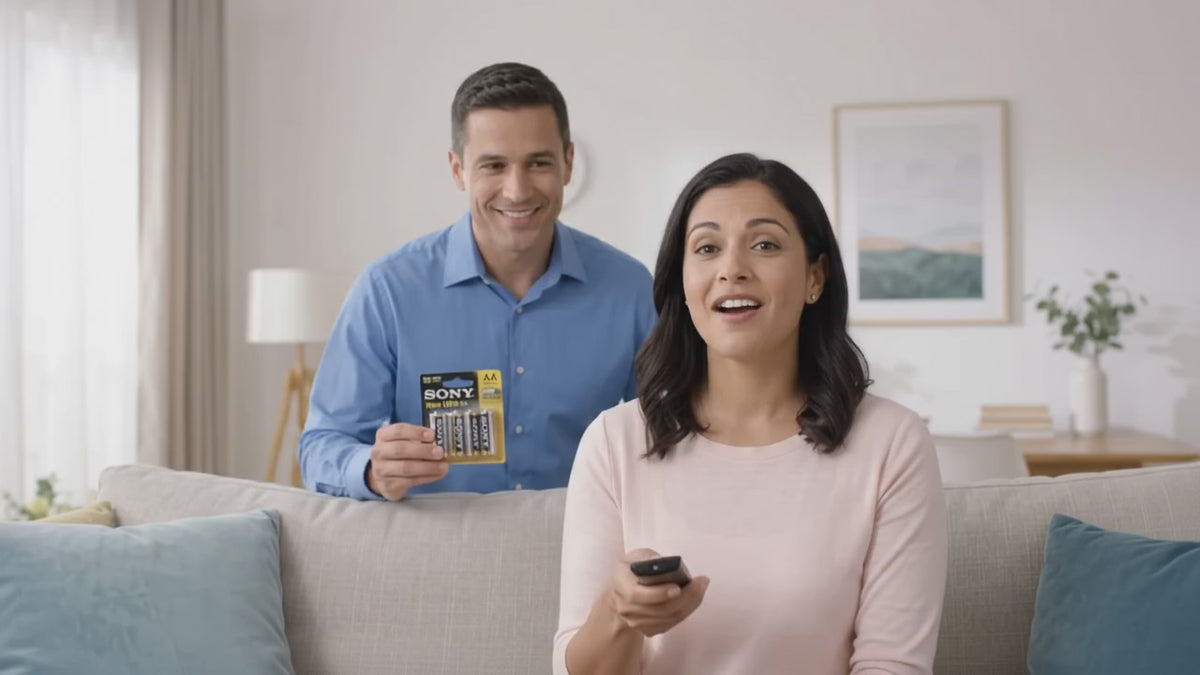 Load video: Sony New Ultra AA R6 1.5V Batteries – Pack of 4