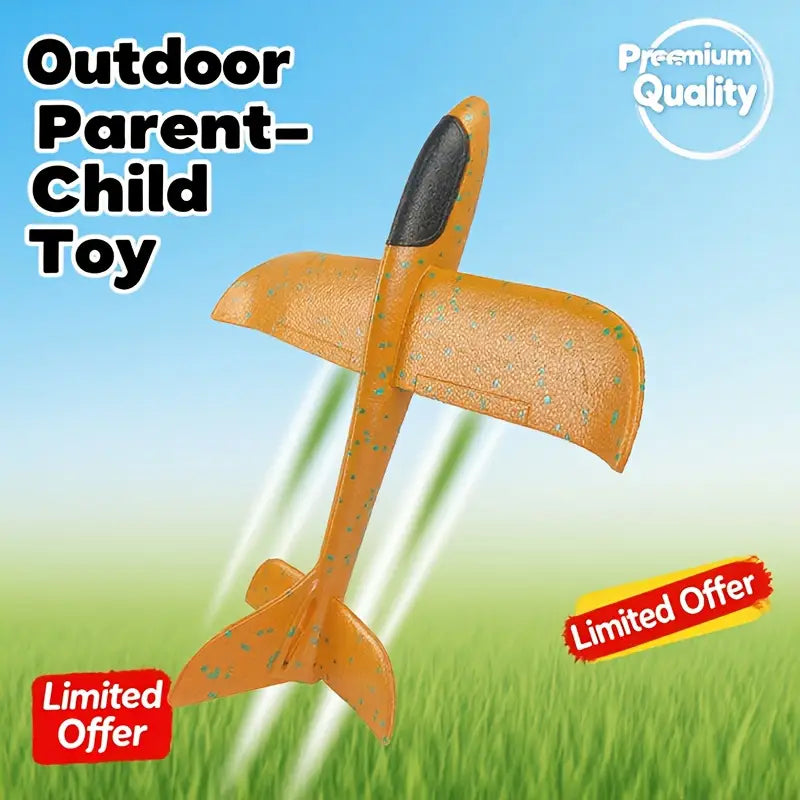 Load video: Foam Airplane Child Outdoor Flying Toy for Kids