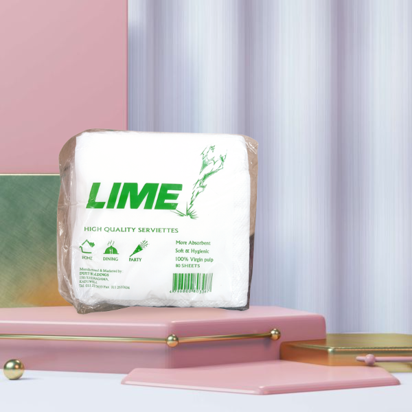 LIME High Quality Serviettes Tissue Paper Napkins
