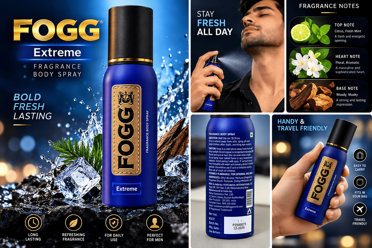 FOGG Extreme Fragrance Body Spray – 150ml | Long-Lasting Freshness