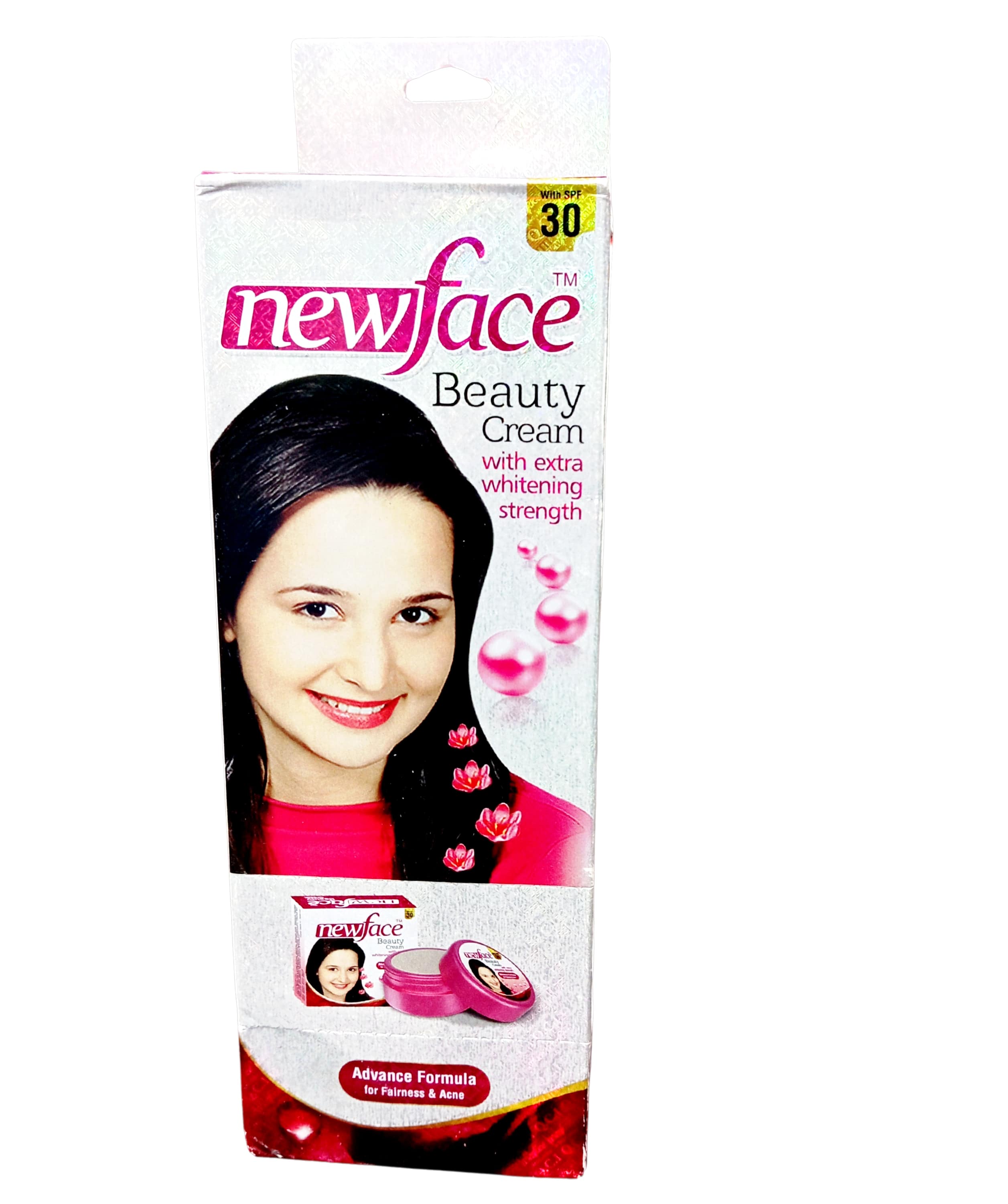 NewFace Beauty Cream With Extra Whitening Strength Advance Formula for Fairness & Acne