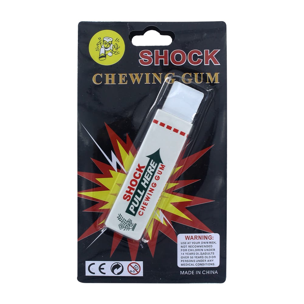 மின்சார அதிர்ச்சி சூயிங் கம் நடைமுறை ஜோக் வேடிக்கையான தந்திர குறும்பு பொம்மை