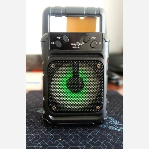 GREATNICE GTS-1361 Wireless Speaker Bluetooth Portable Speaker with LED Light, USB, FM & AUX Support