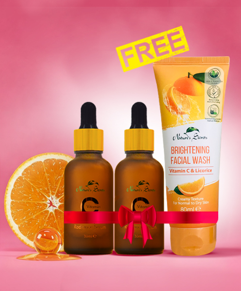 Nature's Secrets Vitamin C Glow Offer: Buy 2 Serums & Get a Free Face Wash