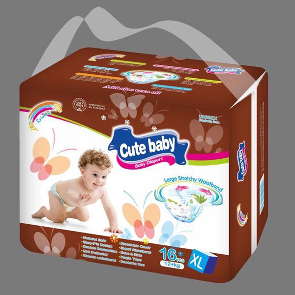 Cute Baby Disposable Diapers - 16pcs