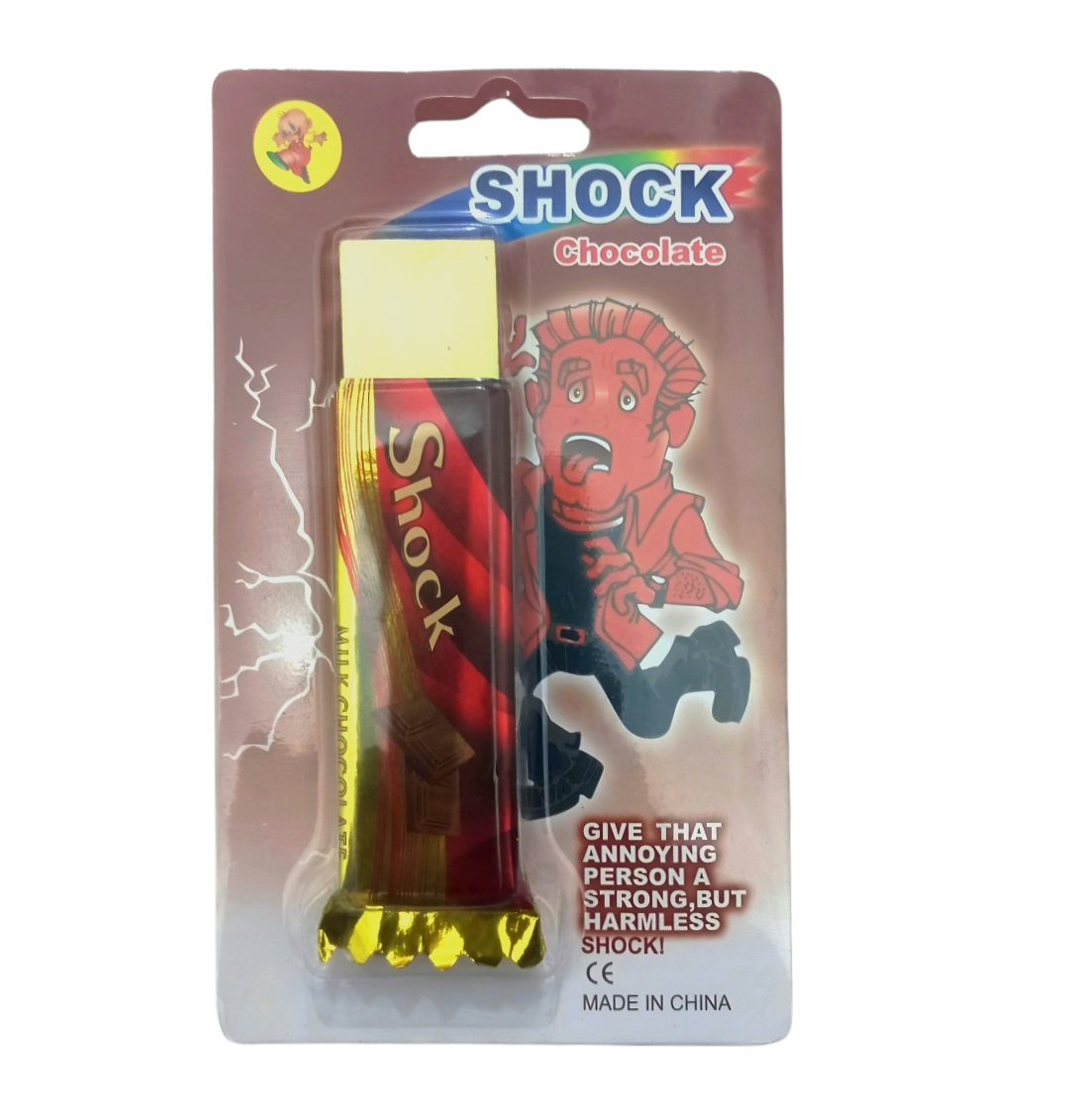 ஷாக் சாக்லேட் பிராக்டிகல் ஜோக் வேடிக்கையான தந்திர குறும்பு பொம்மை