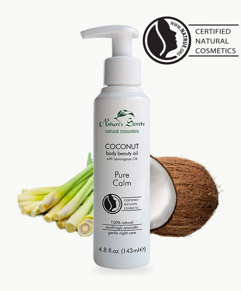 Nature's Secrets Coconut Body Beauty Oil With Lemongrass Oil-Pure Calm