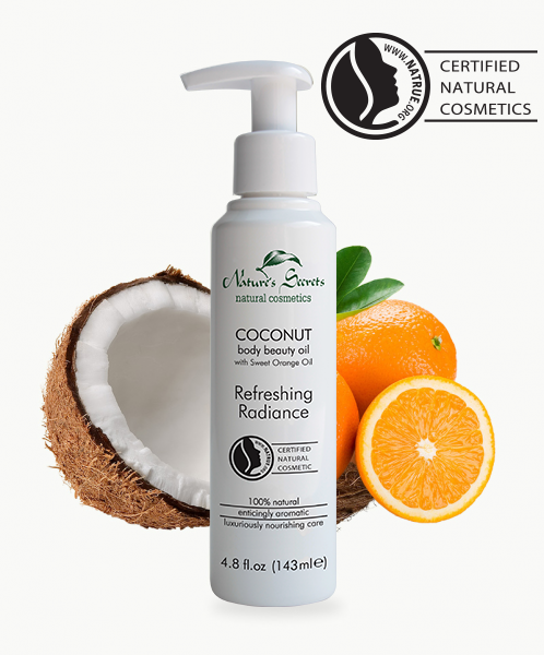 Nature's Secrets Coconut Body Beauty Oil With Sweet Orange Oil Refreshing Radiance