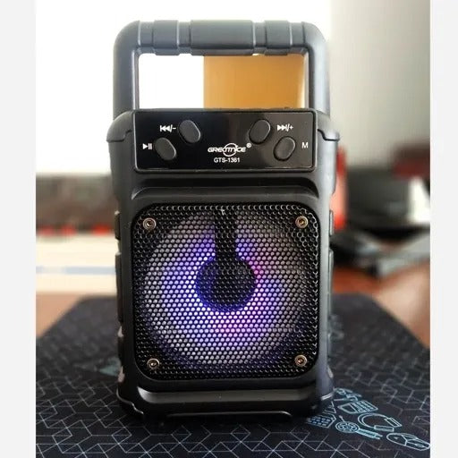 GREATNICE GTS-1361 Wireless Speaker Bluetooth Portable Speaker with LED Light, USB, FM & AUX Support