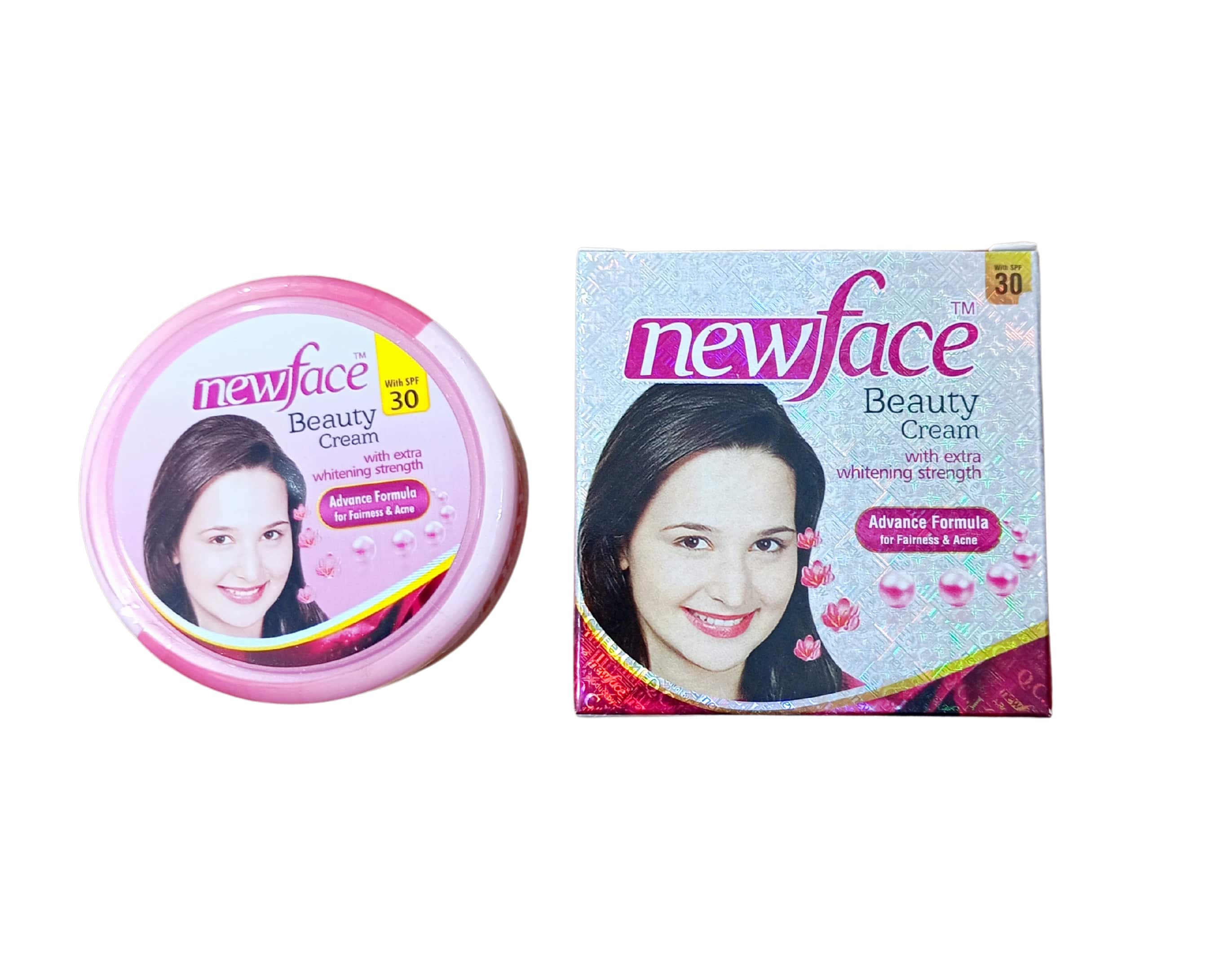 NewFace Beauty Cream With Extra Whitening Strength Advance Formula for Fairness & Acne