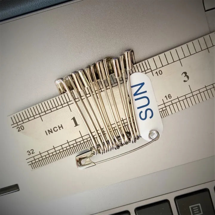 Women's Silver Color Steel Safety pin Saree Pins